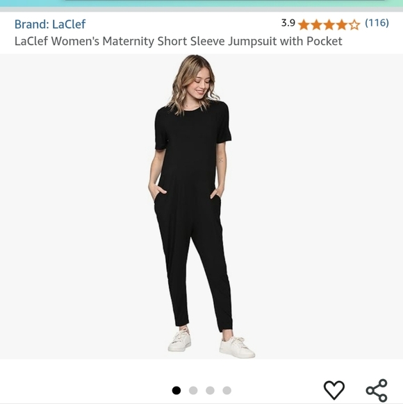 Comfy Black Jumpsuit - Picture 5 of 5